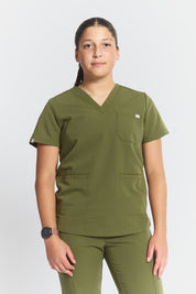 Victoria Hauts d'uniforme médical - Vert mousse