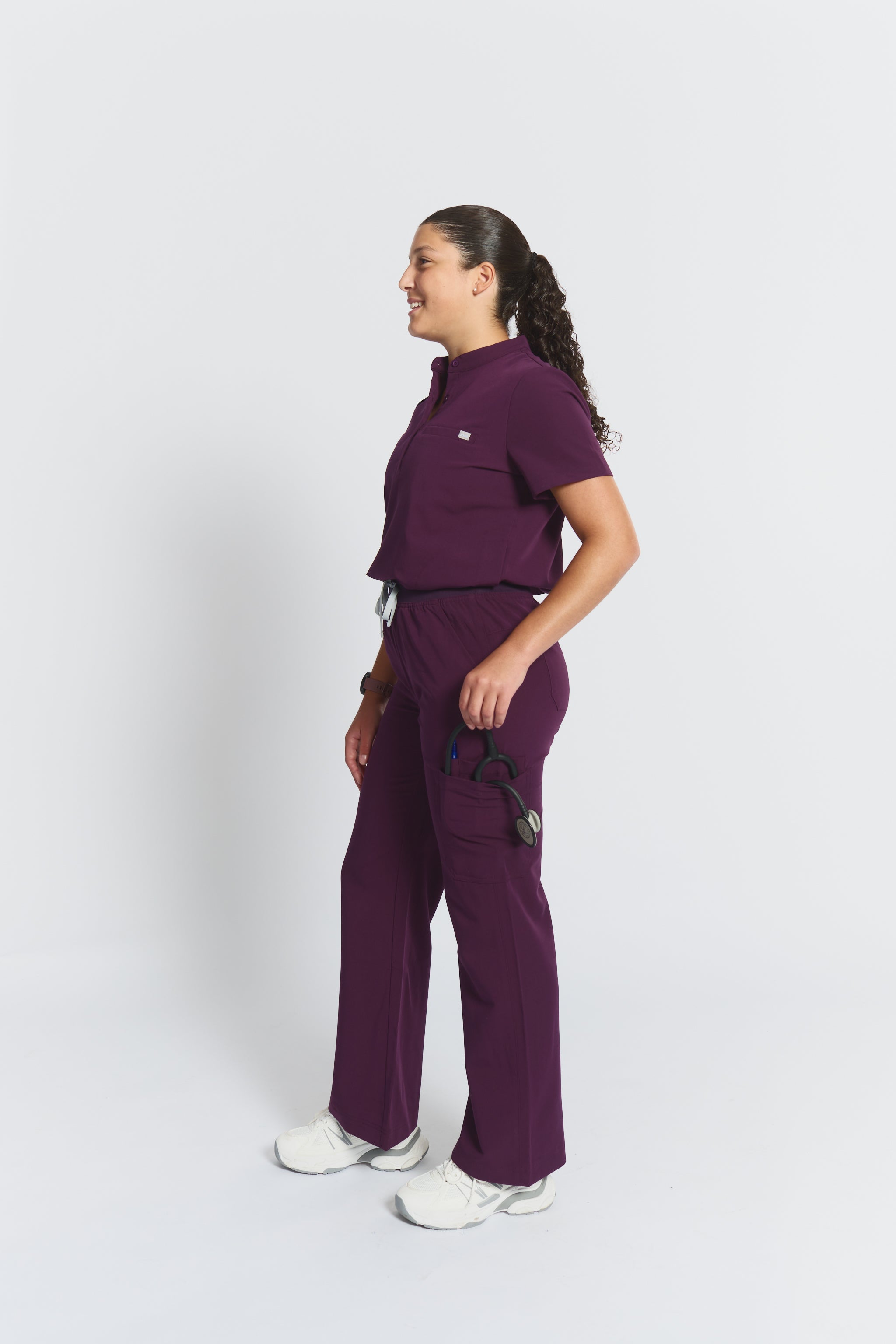 ACE Wide Leg Scrub Pants - Royal Purple