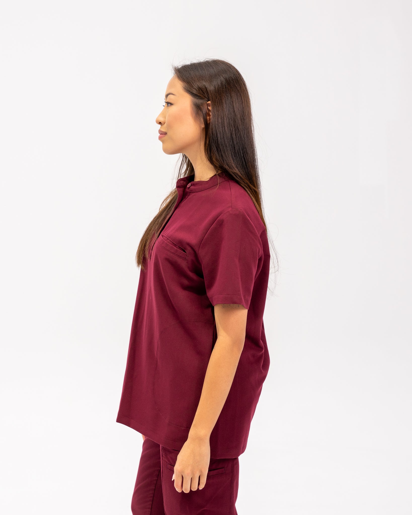 Haut d'uniforme médical à collet Gloria - Bourgogne