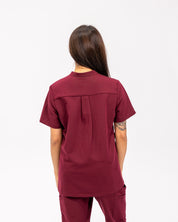 Haut d'uniforme médical à collet Gloria - Bourgogne
