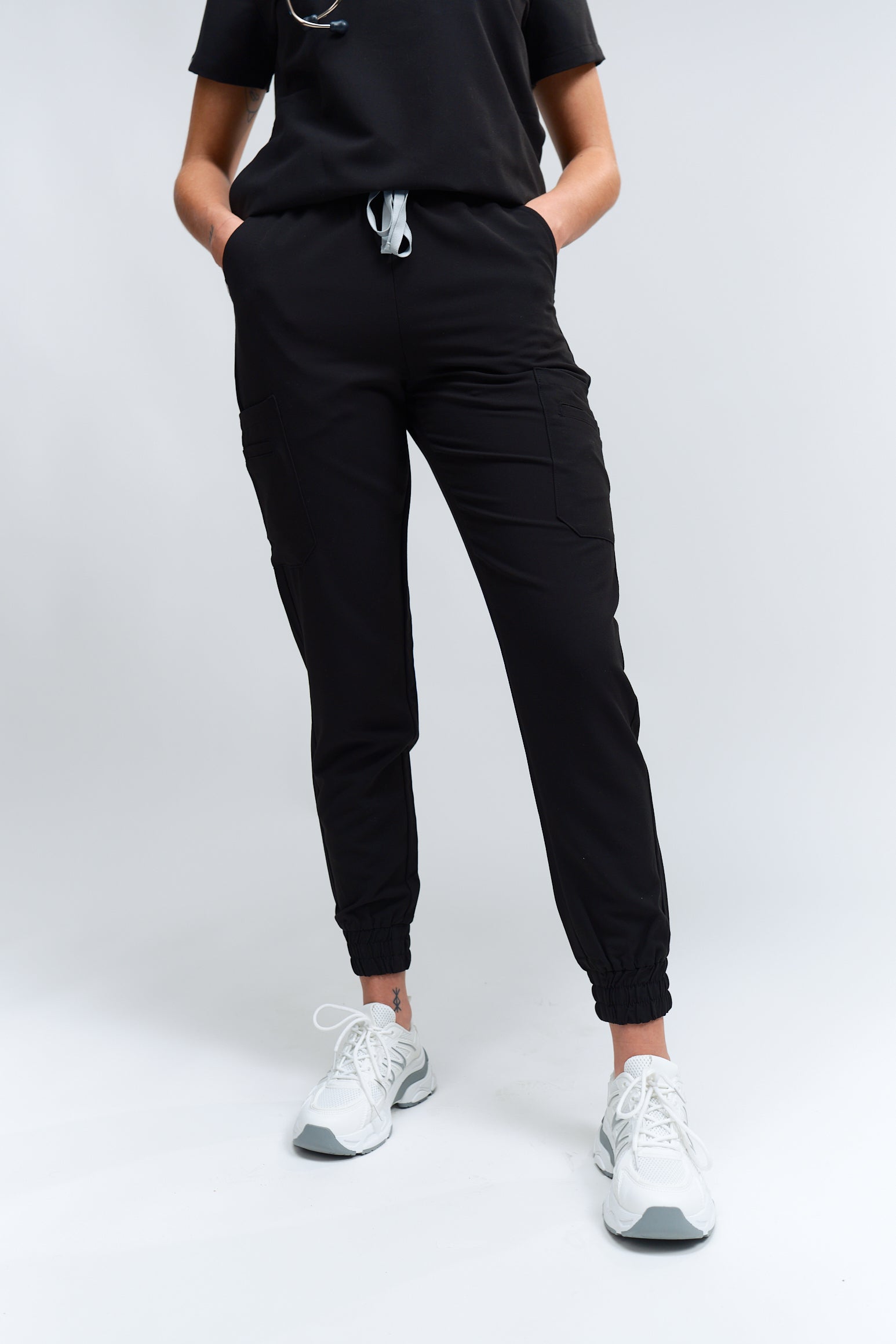Pantalon d'uniforme médical Anastasia - Noir