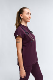 Ophelia Manches courtes Hauts d'uniforme médical - Violet Royal