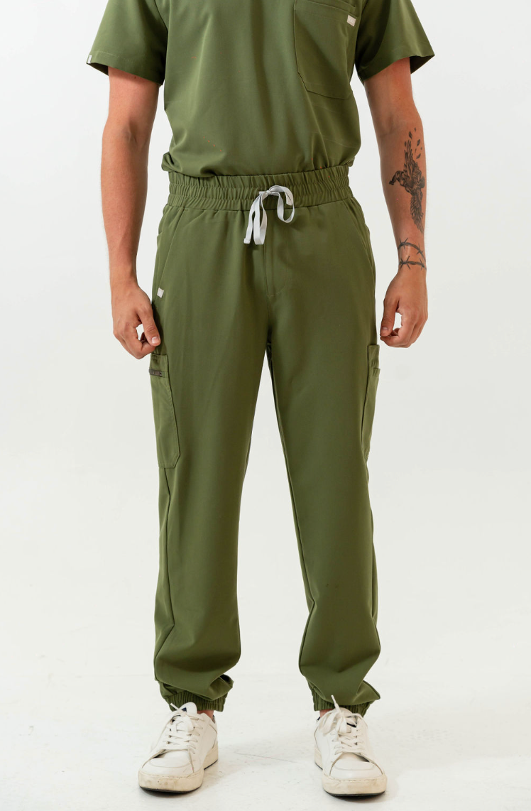 Pantalon de travail Kian - Vert mousse