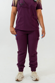 Pantalon d'uniforme médical Lydia - violet royal