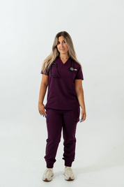 Pantalon d'uniforme médical Lydia - violet royal