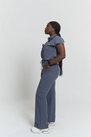 ACE Wide Leg Scrub Pants - Stormy Grey