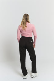 Lulu Straight Leg Scrub Pants - Black