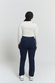 Lulu Straight Leg Scrub Pants - Navy