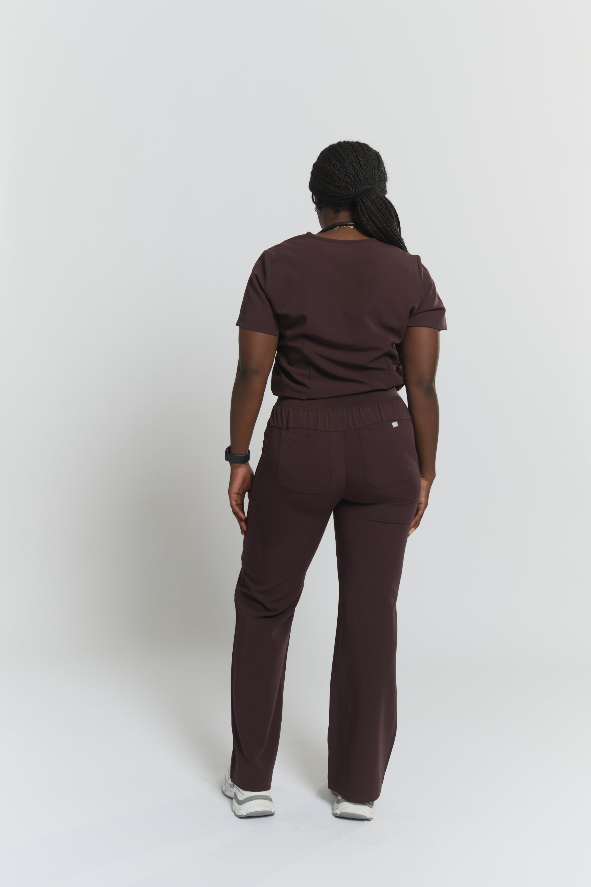 ACE Wide Leg Scrub Pants - Espresso