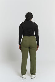 Lulu Straight Leg Scrub Pants - Mossy Green