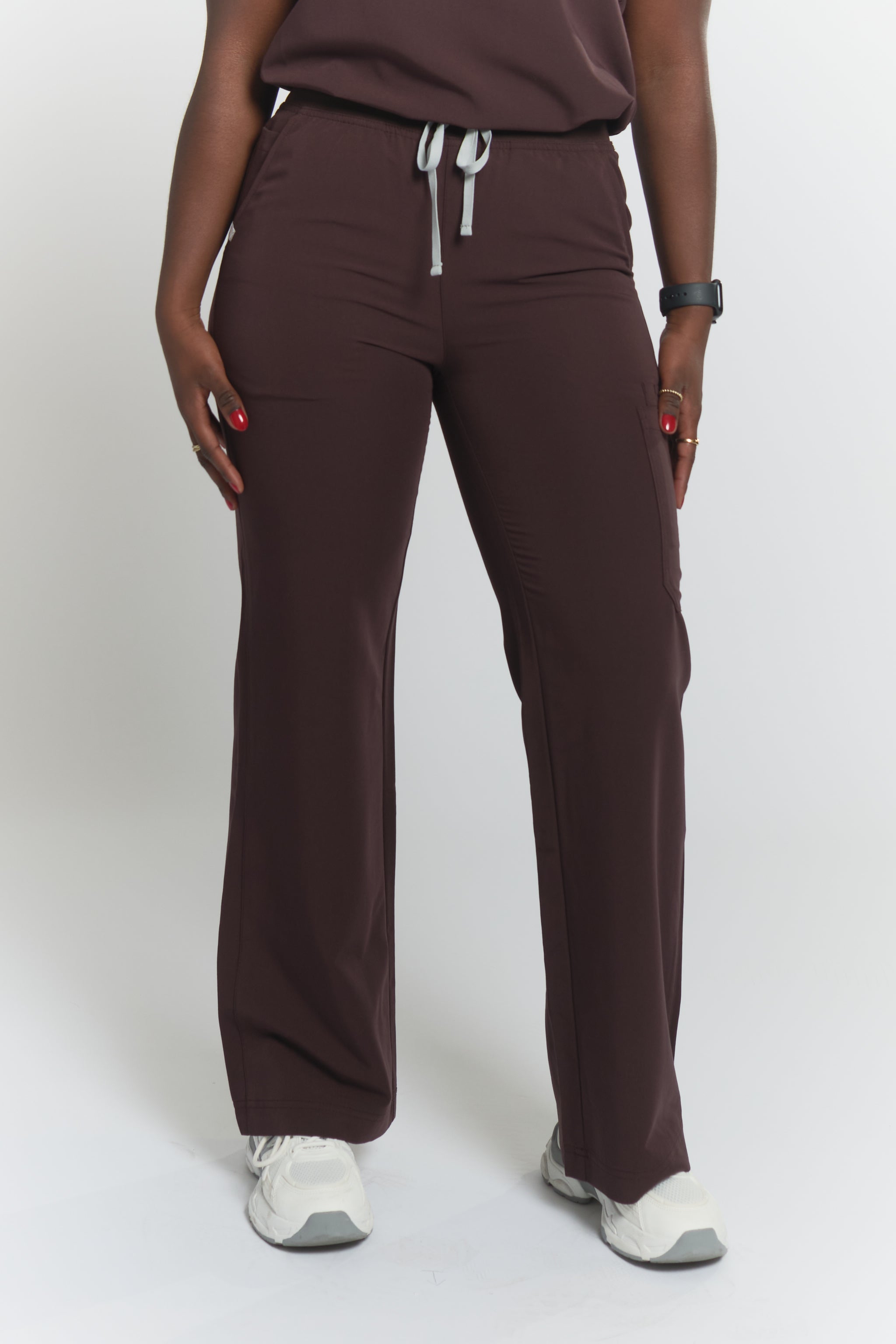 ACE Wide Leg Scrub Pants - Espresso
