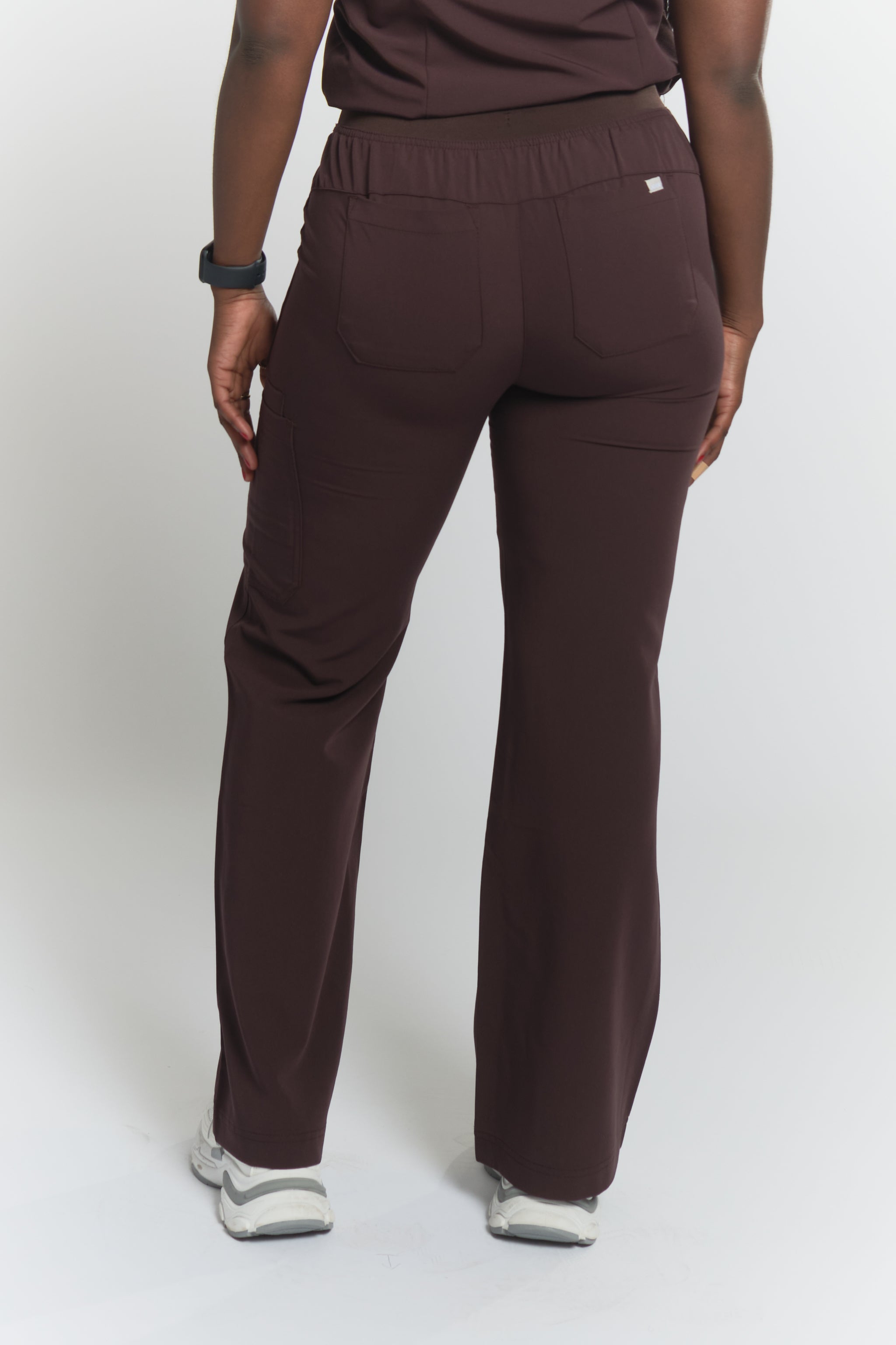 ACE Wide Leg Scrub Pants - Espresso