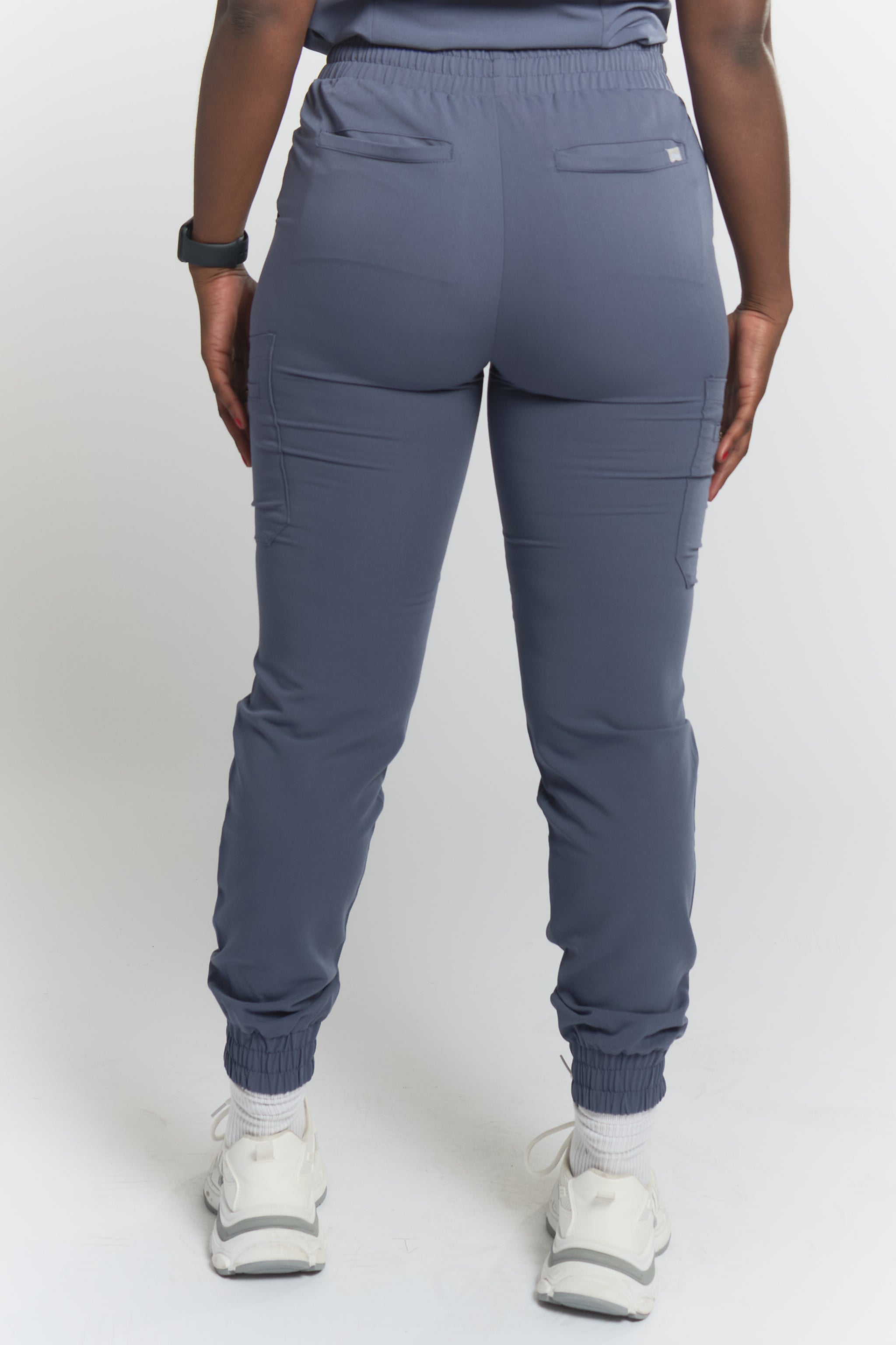 Anastasia Jogger Scrub Pants - Stormy Grey
