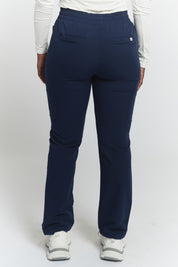 Lulu Straight Leg Scrub Pants - Navy