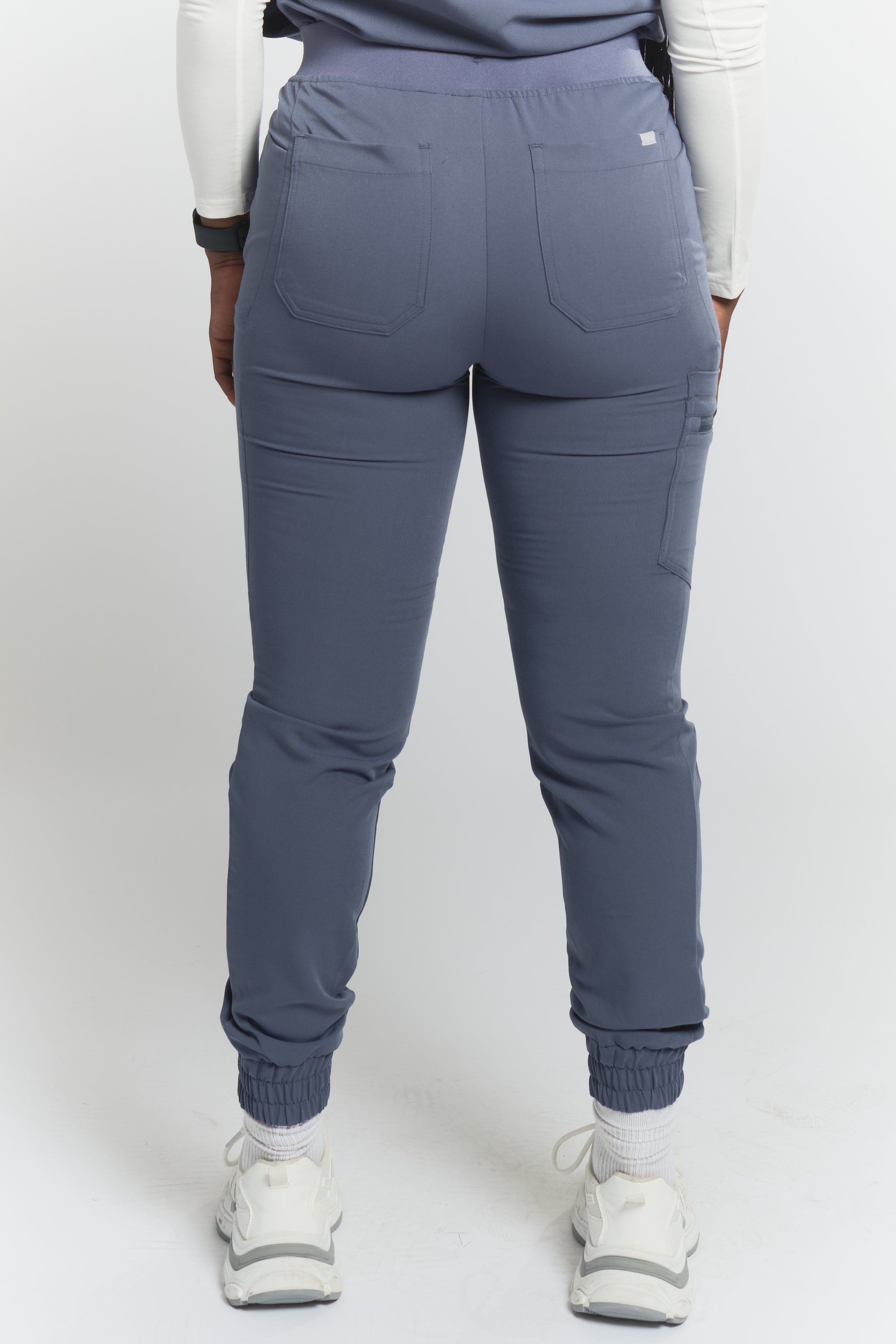 Elodia Jogger Scrub Pants - Stormy Grey
