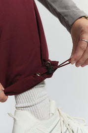 Lulu Straight Leg Scrub Pants - Burgundy