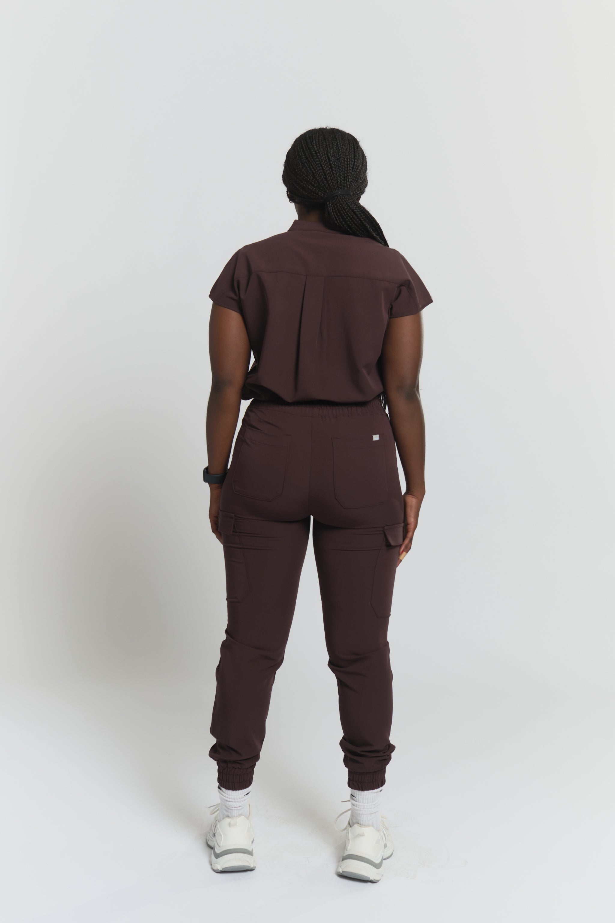 Lydia Jogger Scrub Pants - Espresso