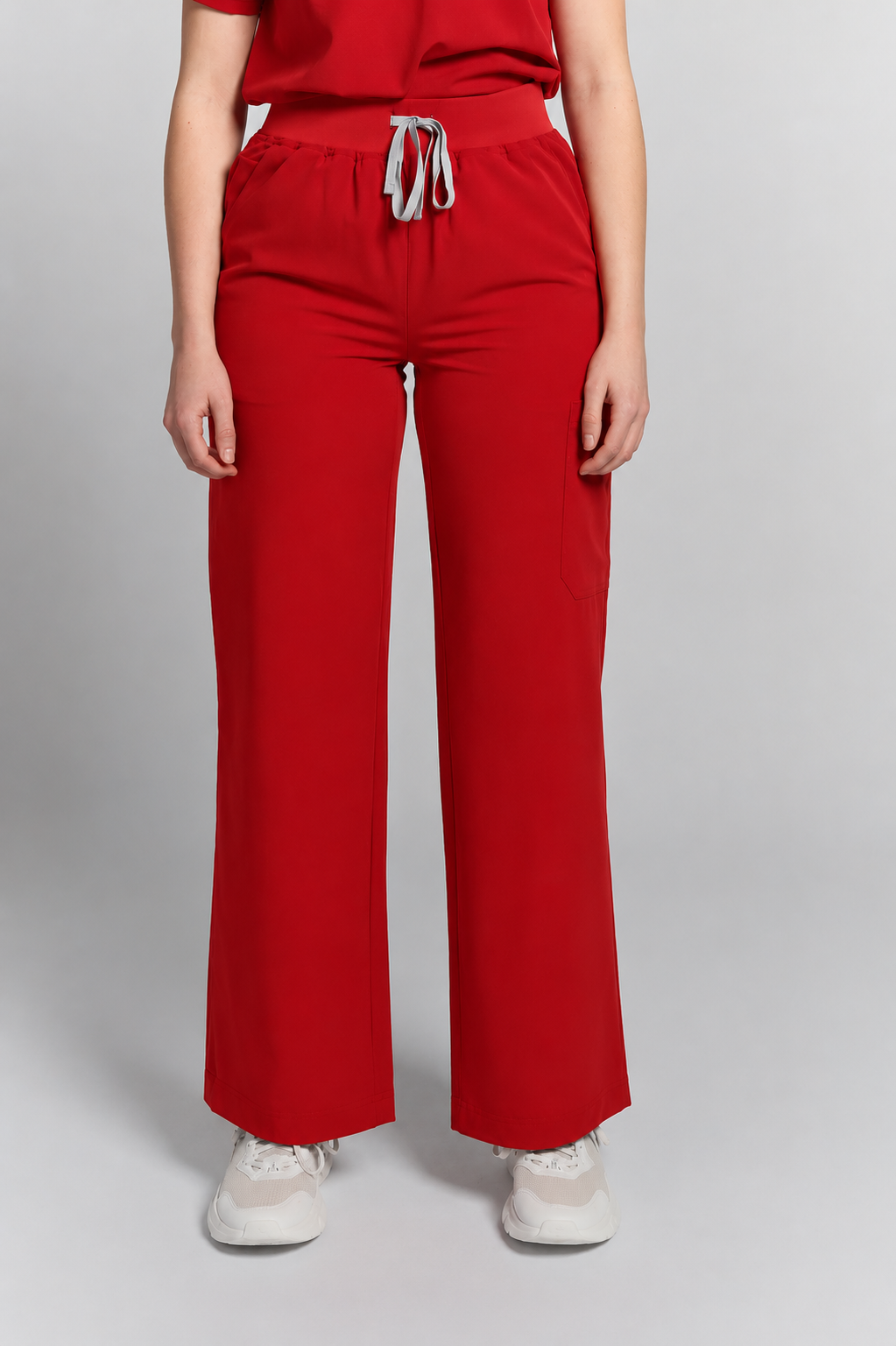 ACE Wide Leg Scrub Pants - Ruby Red – JOIIA