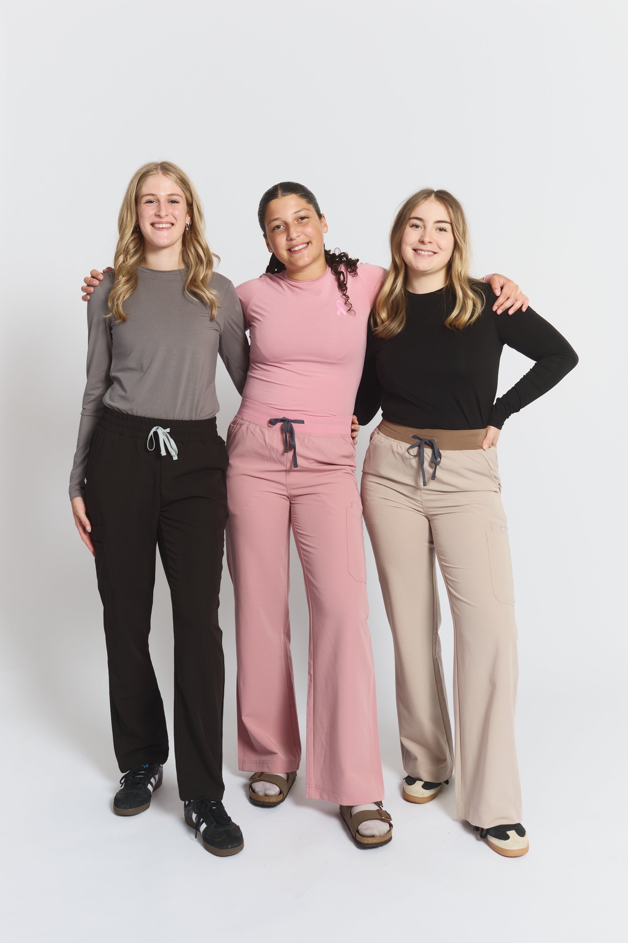 Amelia Longsleeve Underscrub - Rosewood - Breast Cancer Underscrub