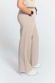 ACE Wide Leg Scrub Pants - Sandstone
