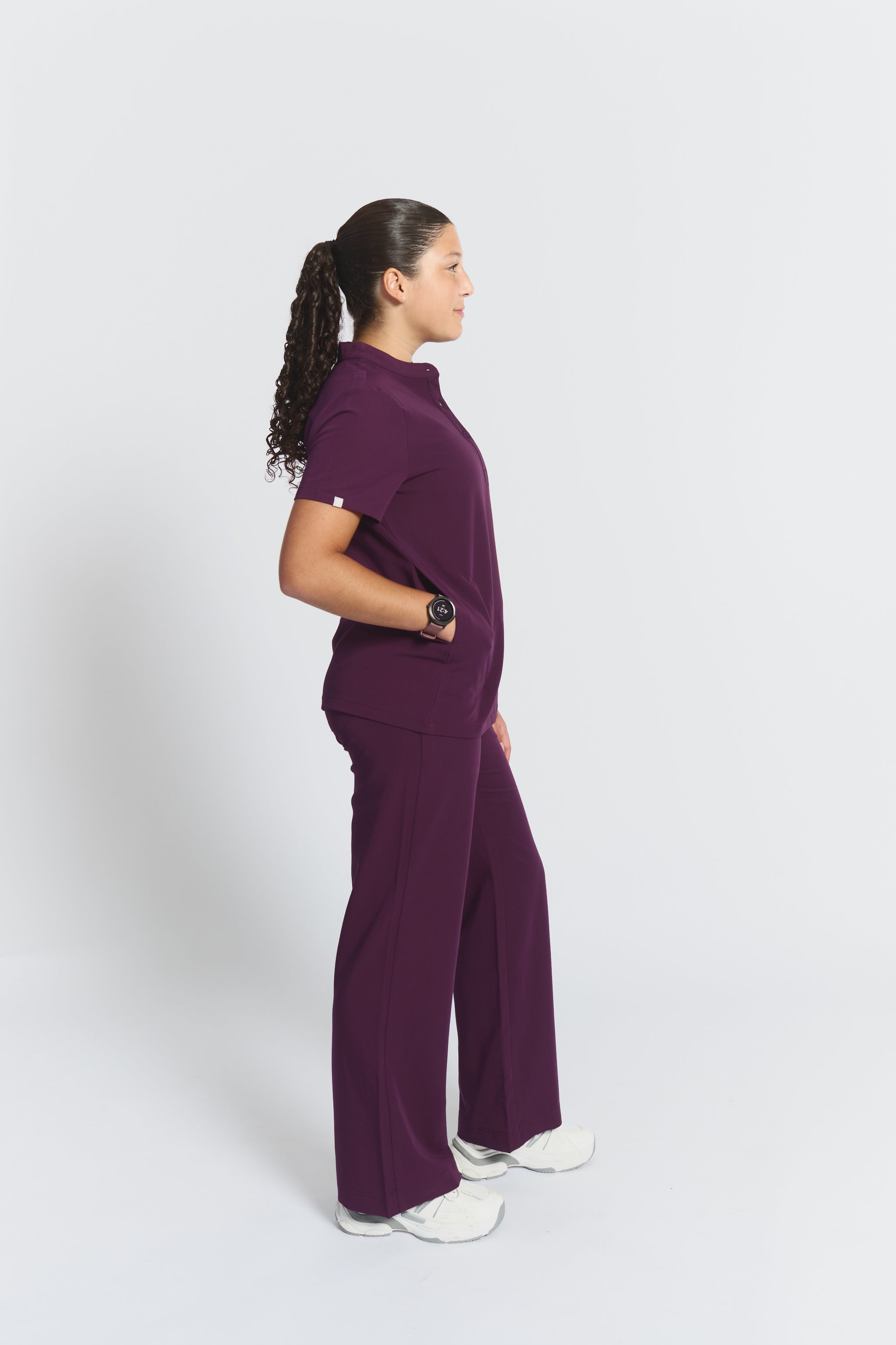 Gloria Scrub Top - Royal Purple