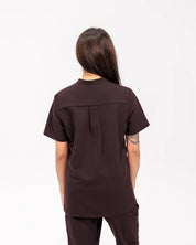 Gloria Scrub Top - Espresso