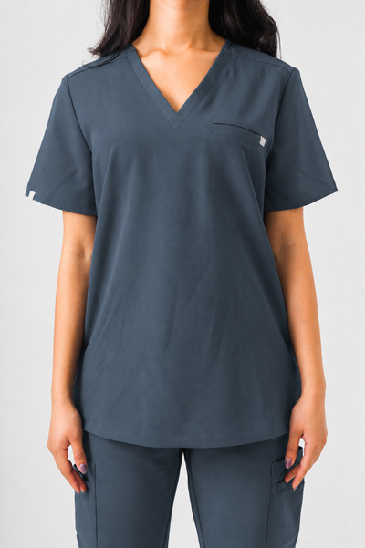 Blouse médicale Olivia - Gris Charbon