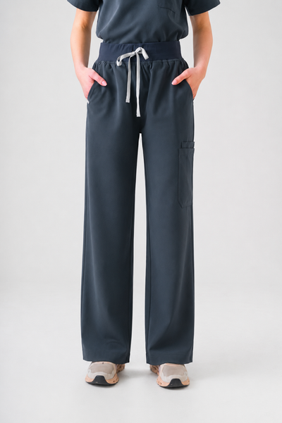 Pantalon médical à jambes larges ACE - Gris Charbon