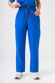 Pantalon de travail à jambes dRoyaltes Lulu - Bleu Royal