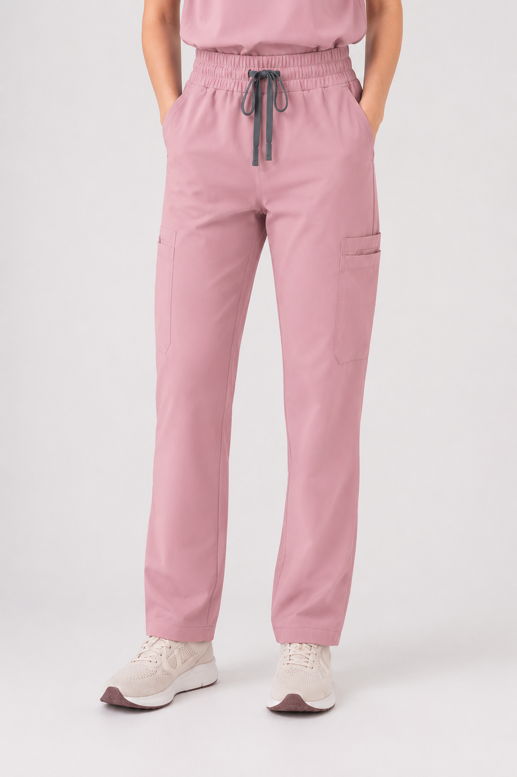 Lulu Straight Leg Scrub Pants - Rosewood