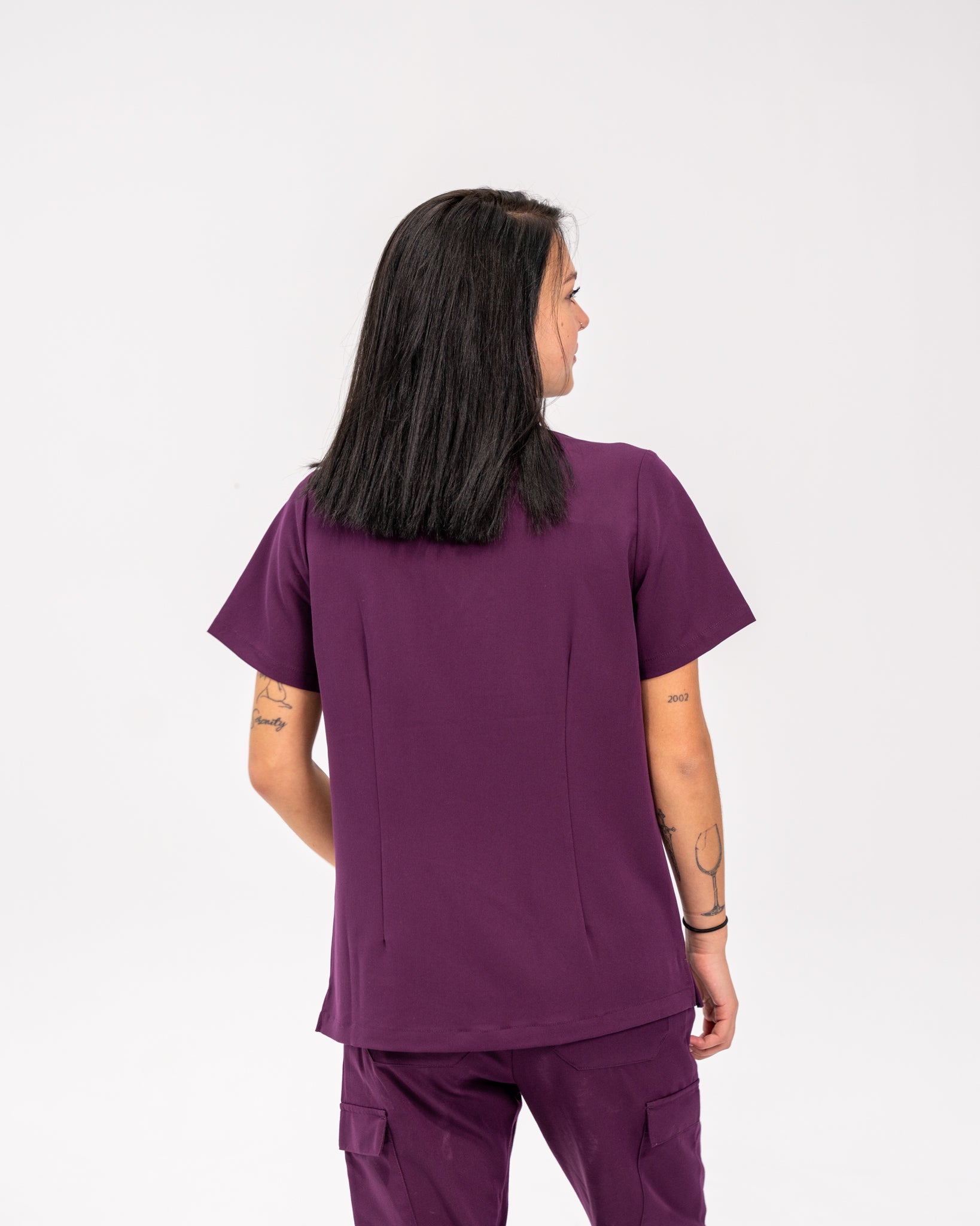 Olivia Scrub Top - Royal Purple