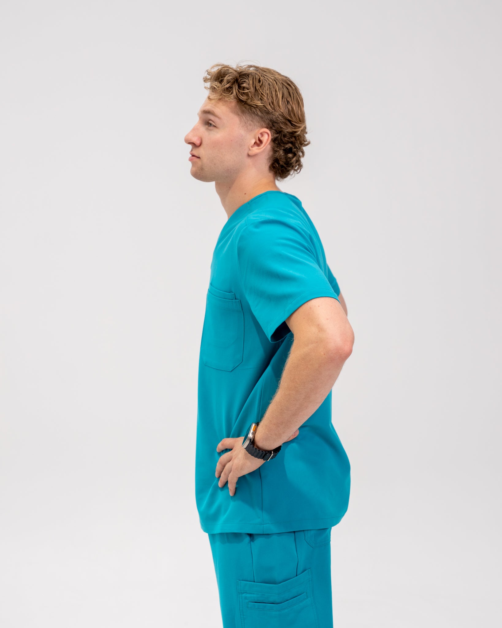 Liam Hauts d'uniforme médical - Cyan Blue