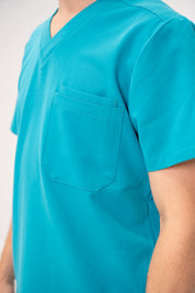 Liam Hauts d'uniforme médical - Cyan Blue