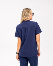 Gloria Scrub Top - Navy