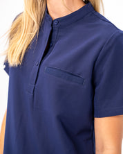 Gloria Scrub Top - Navy