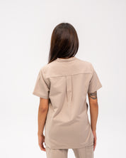 Gloria Scrub Top - Sandstone