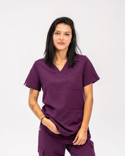 Victoria Scrub Top - Royal Purple