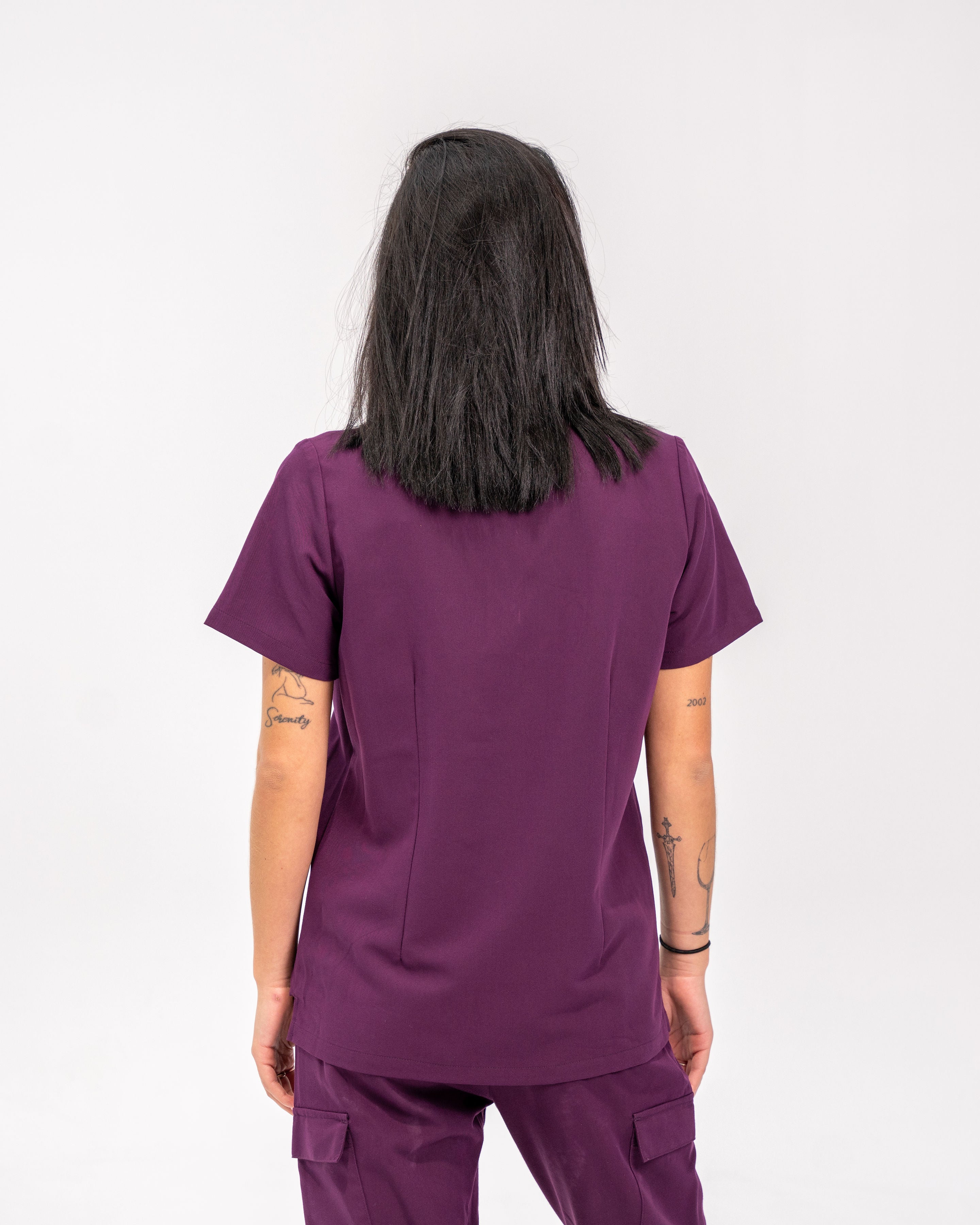 Victoria Scrub Top - Royal Purple