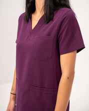 Victoria Scrub Top - Royal Purple