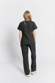 Elizabeth Scrub Top Pewter
