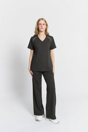 Elizabeth Scrub Top Pewter