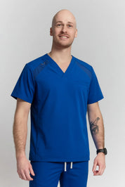 Galen Scrub Top Royal blue