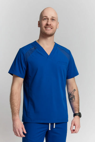 Galen Scrub Top Royal blue