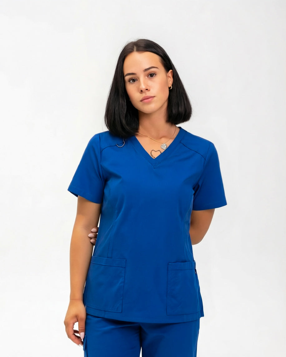 Helen Scrub Top Royal Blue