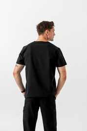 Liam Scrub Top - Noir