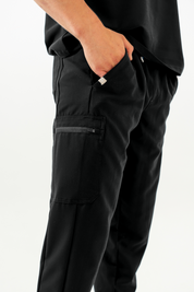 Kian Jogger Scrub Pants - Black - the botox course