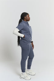 Gloria Scrub Top - Stormy Grey