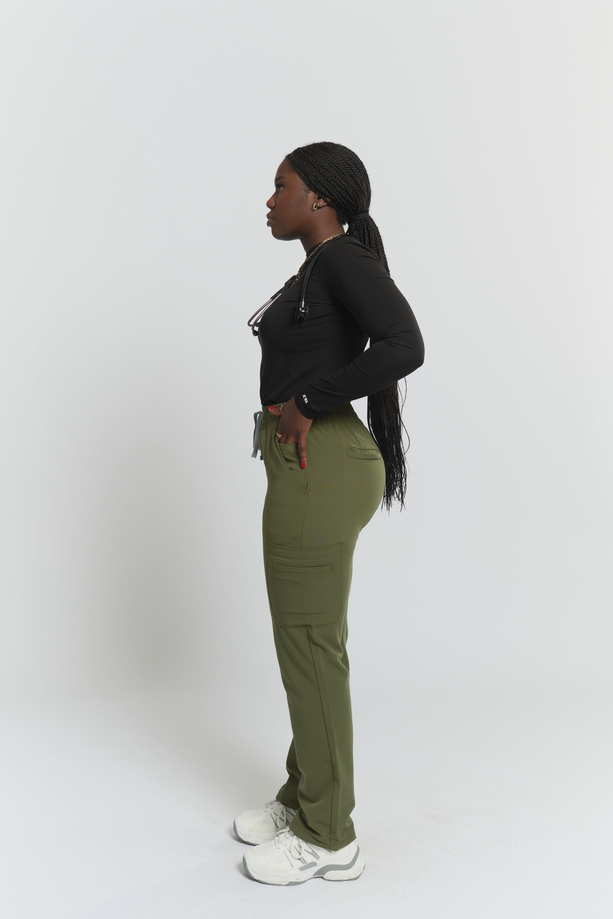 Amelia Longsleeve Underscrub - Black - SILVADUR & Cooling Tech
