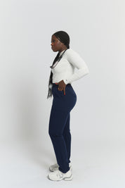 Lulu Straight Leg Scrub Pants - Navy
