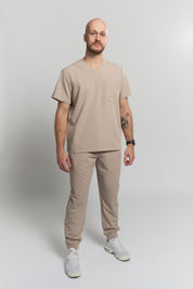Liam Scrub Top - Sandstone